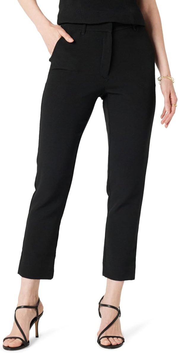 The Drop Women's Sheilaa Slim Flat Front Trouser