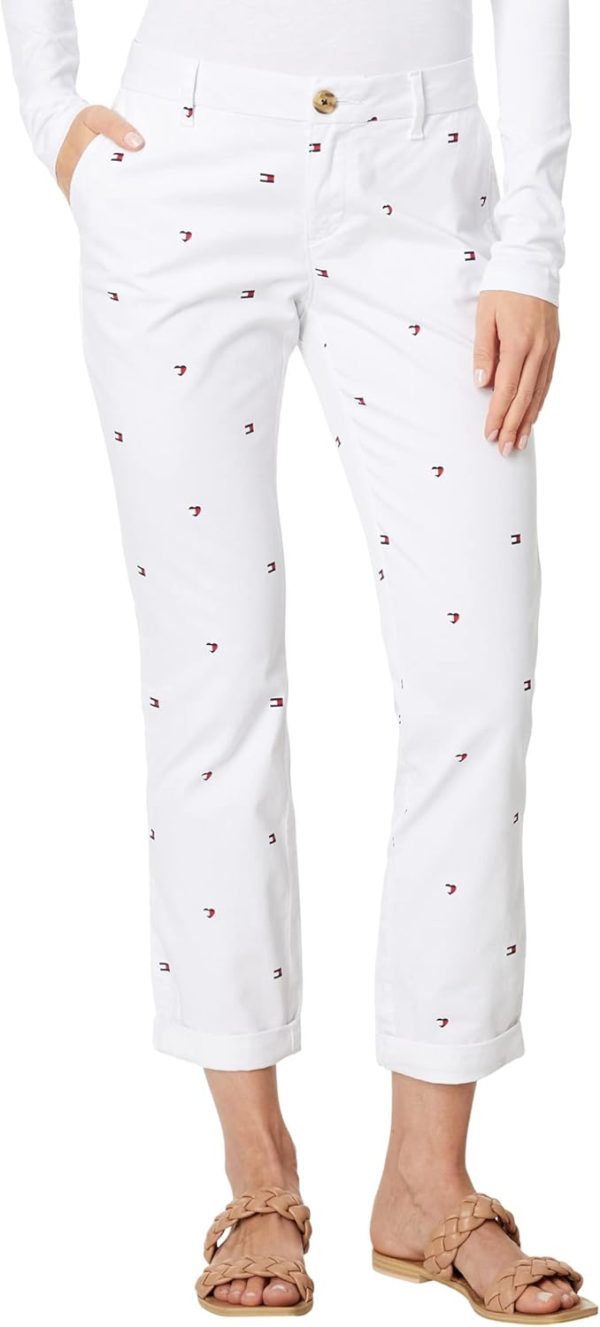 Tommy Hilfiger Women's Hampton Chino Heart Flag Pants