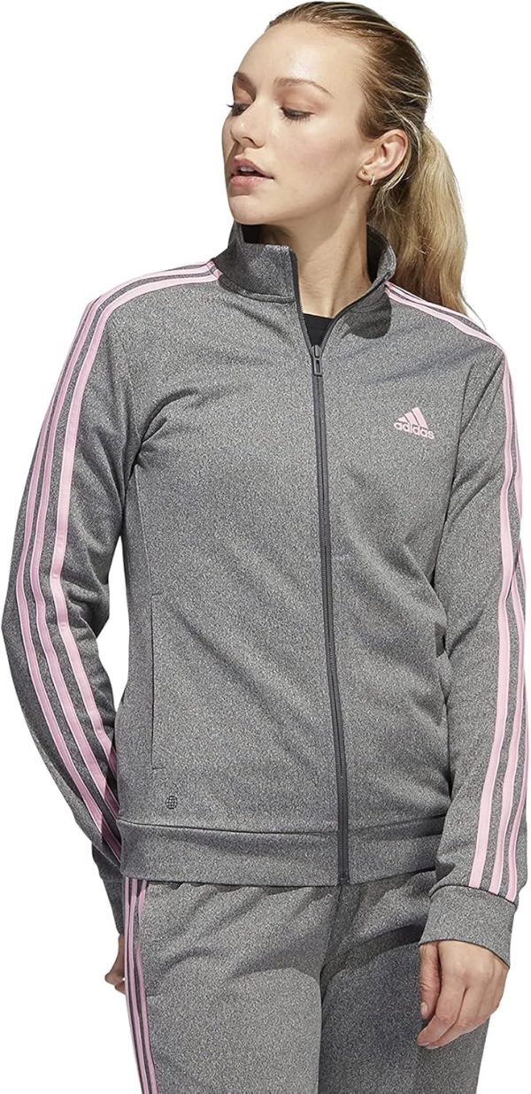 adidas Women's Warm-up Tricot Regular 3-Stripes Track Jacket