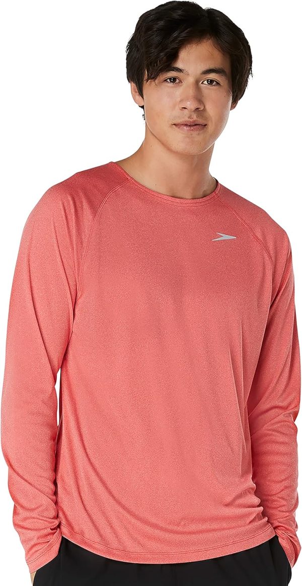 Speedo Men's Uv Swim Shirt Long Sleeve Fitness Rashguard